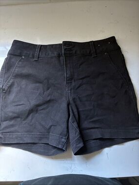 d. jeans Black Women's Stretch Bermuda Shorts